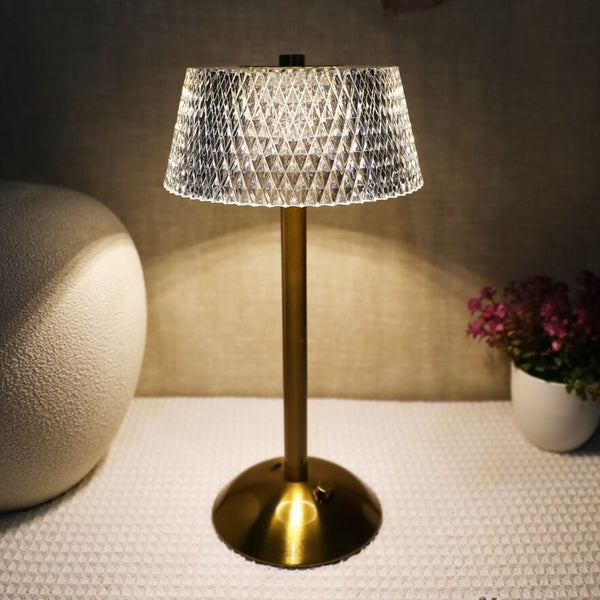 Goldene Pilzlampe - Stil mit Luxus