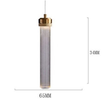 Stellarize - Modernes Goldglas Hängende Leuchte