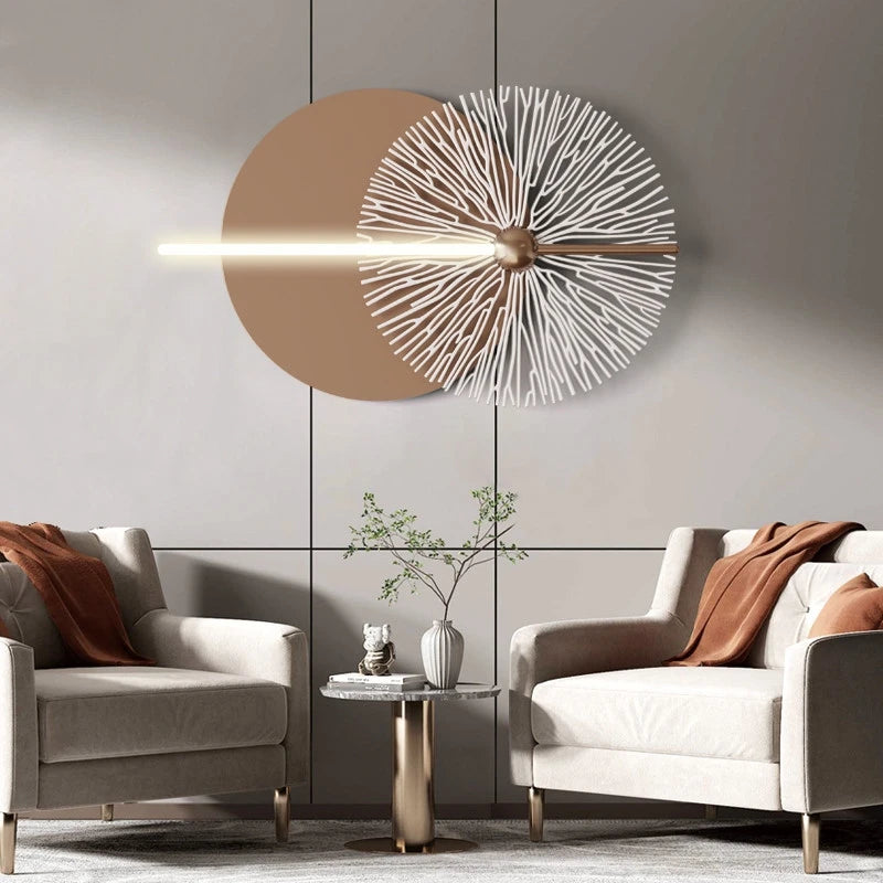 Lucent - Moderne Minimalistische Runde Eisen Acryl LED Wandleuchte