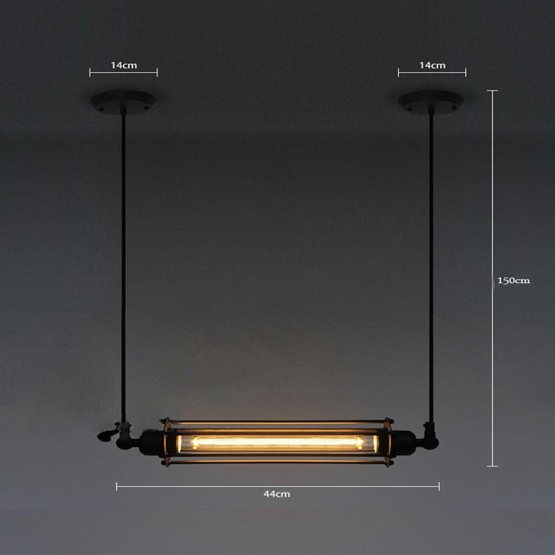 Barira - Industrielle Retro Hängeleuchte Leiste