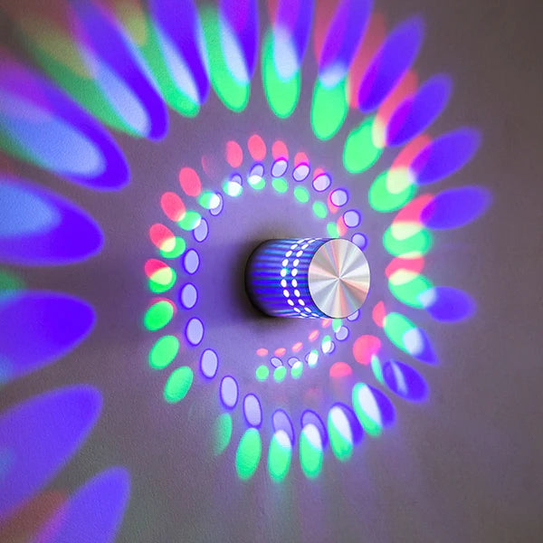 ViroSpiro - RGB Spiral LED Effekt Wandleuchte