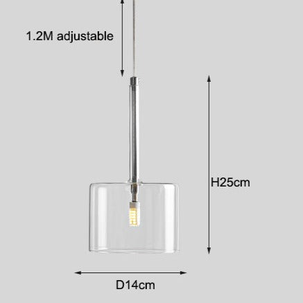 Ethiraa - Glas pendel Nordische Hängeleuchte